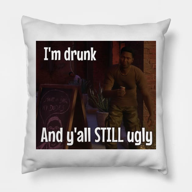 Saints Row NPC 1 Pillow by DrRozetta