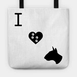 I LOVE BULL TERRIER Tote