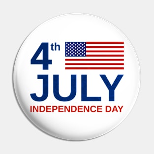 4th of July Independence Day US Flag Pin