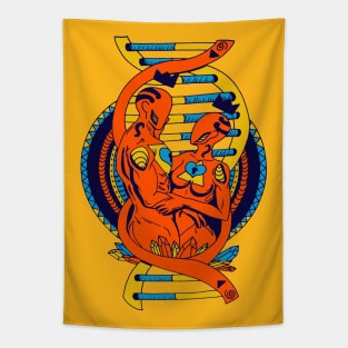 Orange Blue In Our DNA Tapestry