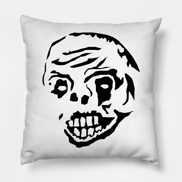 Scary Zombie Pillow by Bongonation