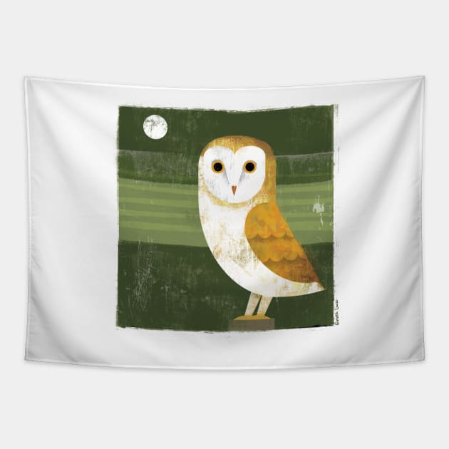 Barn Owl Tapestry by Gareth Lucas