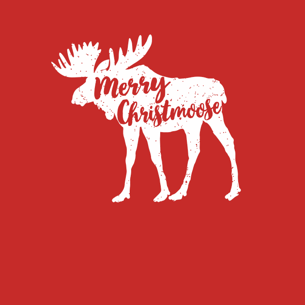 Funny Christmas Moose Pajamas Tshirt & Cute Xmas Gifts for Moose Lovers by teemaniac