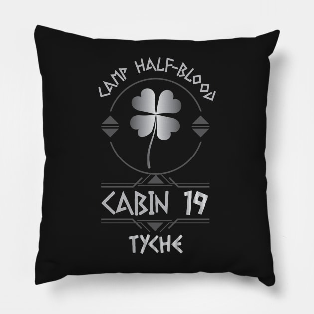 Cabin #19 in Camp Half Blood, Child of Tyche – Percy Jackson inspired design Pillow by NxtArt