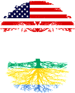 American Grown With Gabonese Roots - Gift for Gabonese From Gabon Magnet