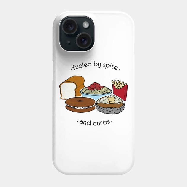 Fueled by Carbs Phone Case by DesignsMikki