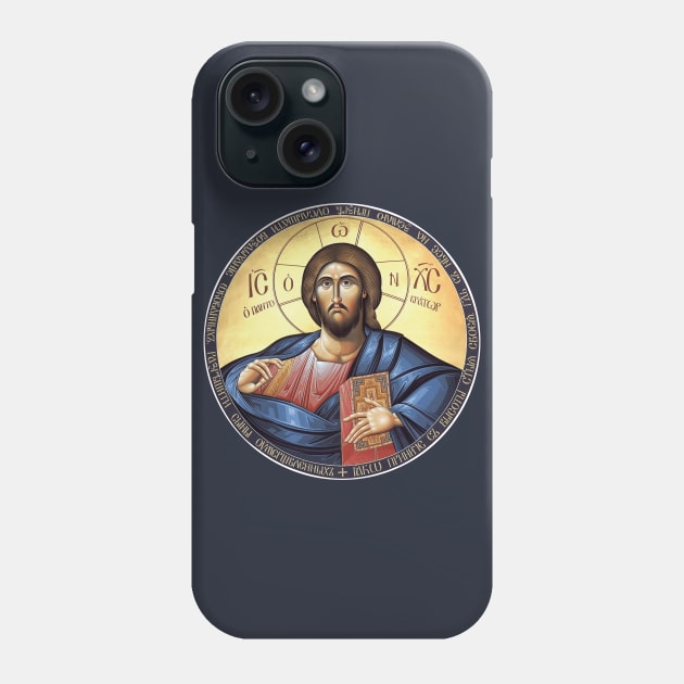 Jesus Christ Pantocrator Orthodox Icon Phone Case by Beltschazar