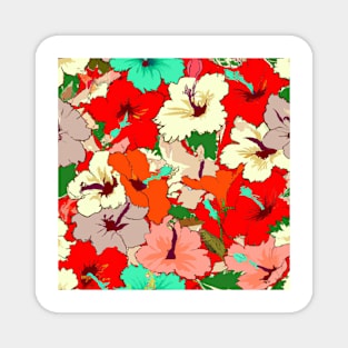 Colorful Flower Pattern Magnet