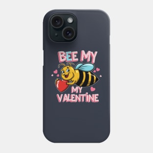 Bee my valentine Phone Case