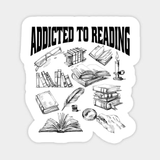 Addicted to Reading Magnet