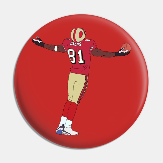 Terrell Owens Celebration Pin by rattraptees