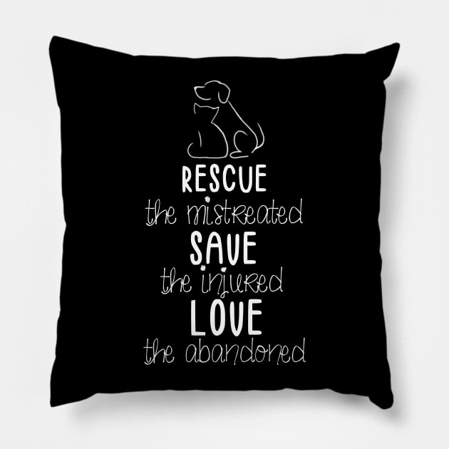 SAFE Rescue Save Love Pillow by SAFEstkitts