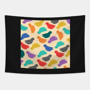 Colorful birds Tapestry