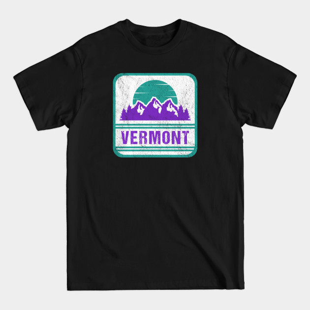 Discover Retro Vintage Vermont USA Mountain Gift - Vermont - T-Shirt