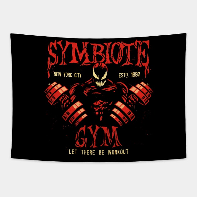 Symbiote Gym Tapestry by teesgeex