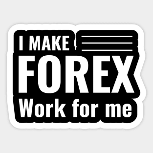 Fx , forex or foreign exchange trading round distressed logo - Forex  Trading - Sticker