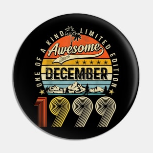 Awesome Since December 1999 Vintage 24th Birthday Pin