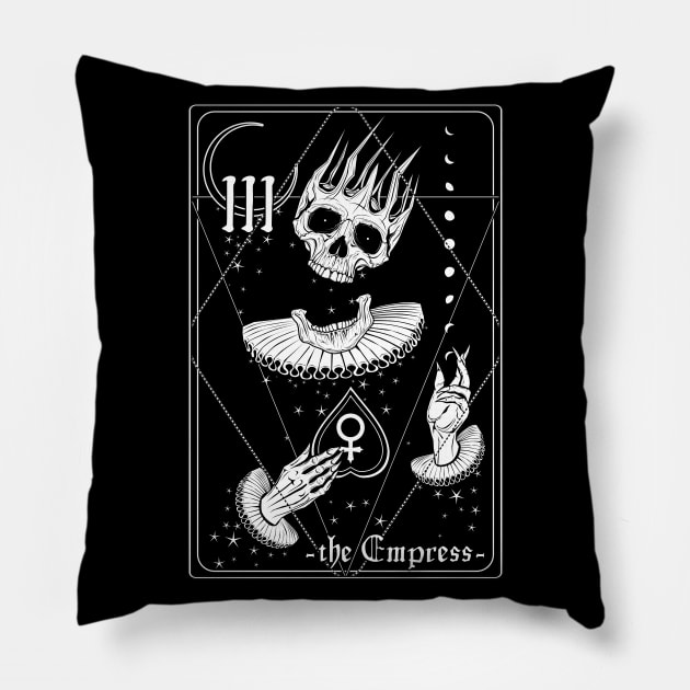 The Empress Tarot card Pillow by Von Kowen