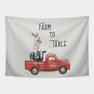 Farm Animal Family B1 Tapestry