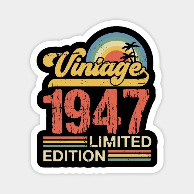 Retro vintage 1947 limited edition Magnet by Crafty Pirate 