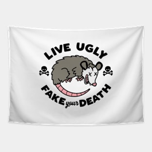 LIVE UGLY FAKE YOUR DEATH Tapestry