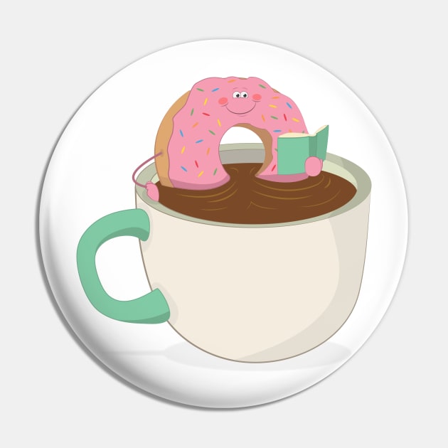 Casual Donut Pin by bradjbarry