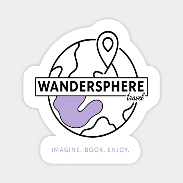 WanderSphere’s Travel Logo Magnet by Meet The Mazelins