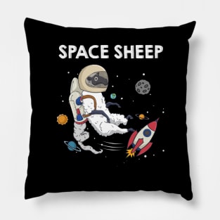 Space Sheep Awesome Astronaut Galaxy Explorer Pillow