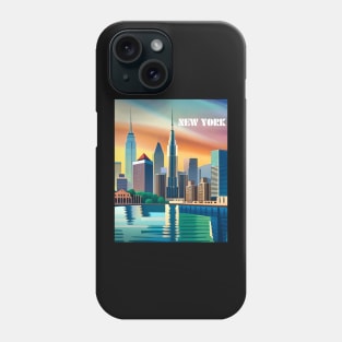 NYC Colorful Skyline Phone Case