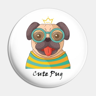 Cute Pug Pin