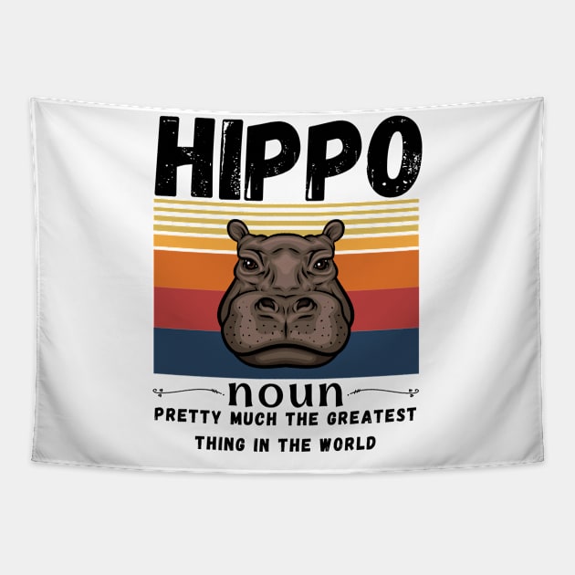 Hippo Animals Definition Tapestry by JustBeSatisfied