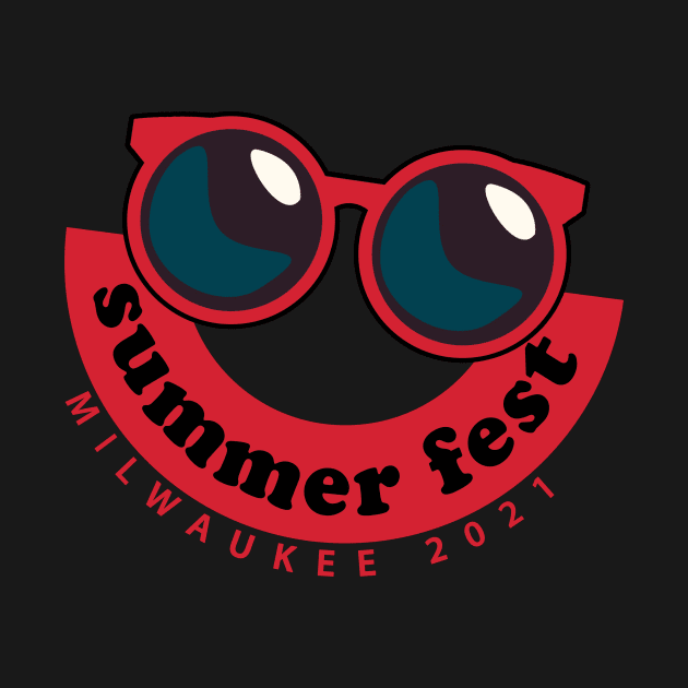 Summer Milwaukee Music Festival Smile Sunglasses 2021 by justiceberate