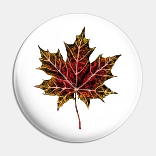 Maple Leaf Art Pin