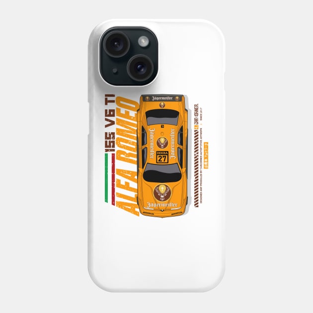 DTM - 155 V6 TI - CarCorner Phone Case by CarCorner - Automotive Artwork