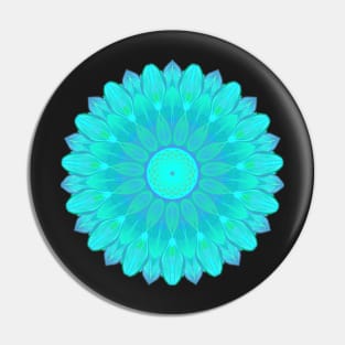 Turquoise Delight Mandala Pin