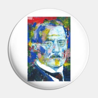 CARL JUNG - watercolor and acrylic portrait Pin