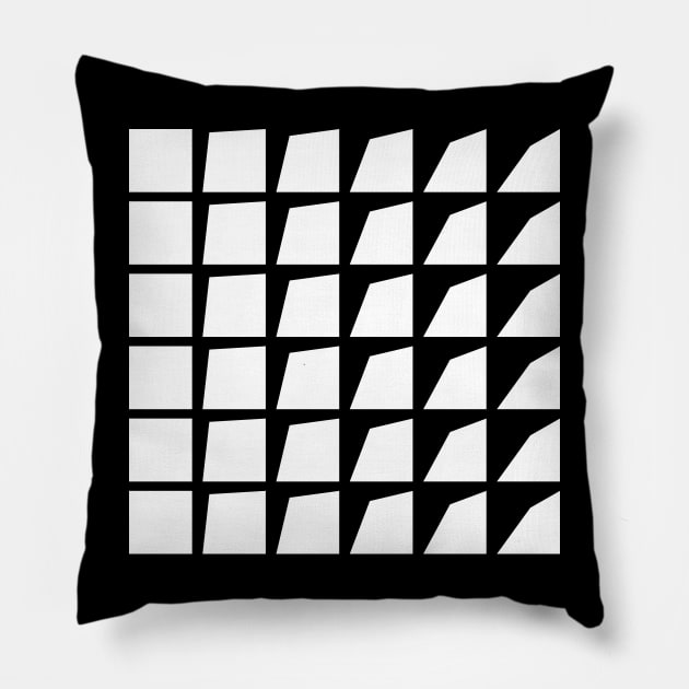 square geometric shapes Pillow by lkn