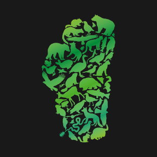 Lake Tahoe Creatures - Green T-Shirt