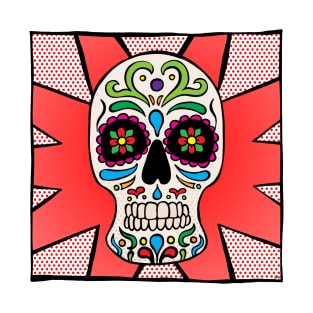 Sugar Skull - Red T-Shirt