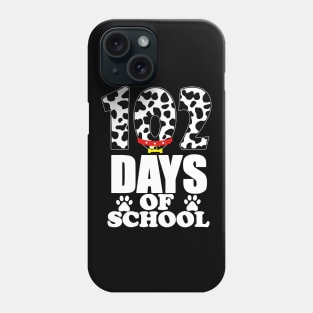 102nd Day of School Teacher Dalmatian 100 Days Smarter Girls Phone Case