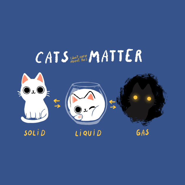 Cats Matter Funny Science Kitty Physics Cat Science Cat TShirt