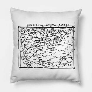 Random Map Pillow