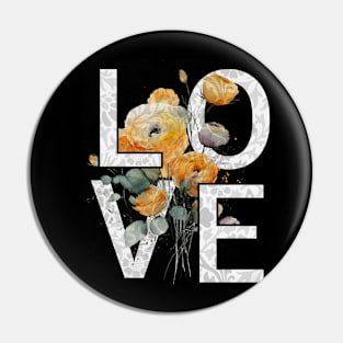 Love and orange flowers Pin