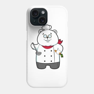 Panda as Cook with Soup ladle & Carrot Phone Case