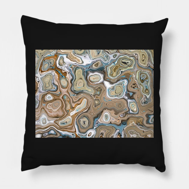 Archaeology - Original Abstract Design Pillow by artsydevil