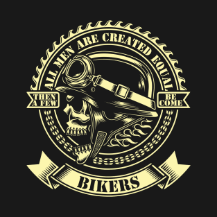 All Men Created Aqual Bikers T-Shirt