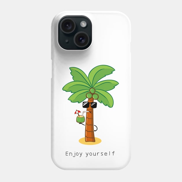 cute coconut tree Phone Case by wordspotrayal