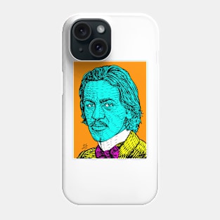 BLAISE CENDRARS ink and acrylic portrait Phone Case