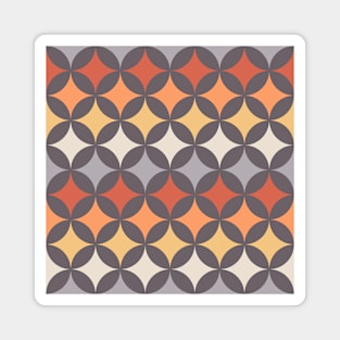 Geometric Pattern: Circle Nested: Sunset Magnet