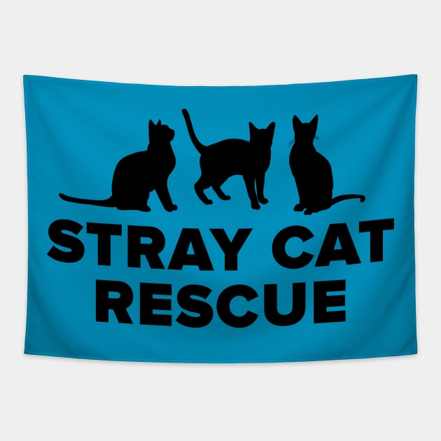 Stray Cat Rescue Tapestry by anomalyalice